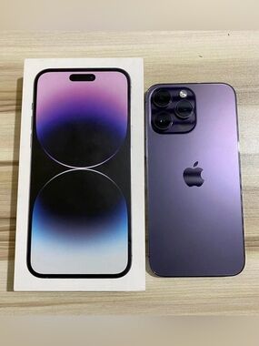 Apple iPhone 14 PRO - UNLOCKED - 256GB DEEP PURPLE PRISTINE CONDITION